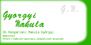 gyorgyi makula business card
